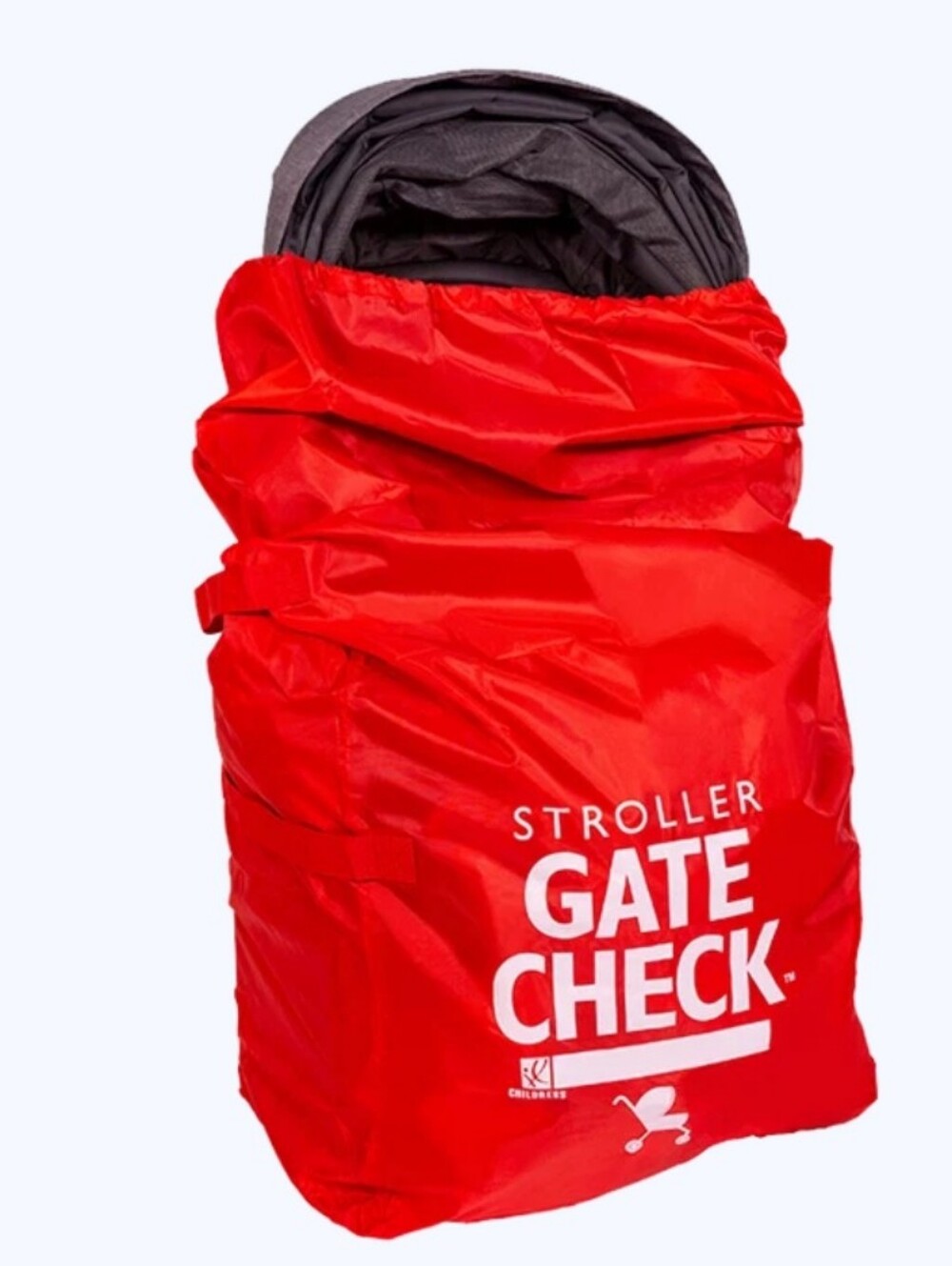 JL Childress Stroller Gate Check Bag - Red Fits Some Double Strollers